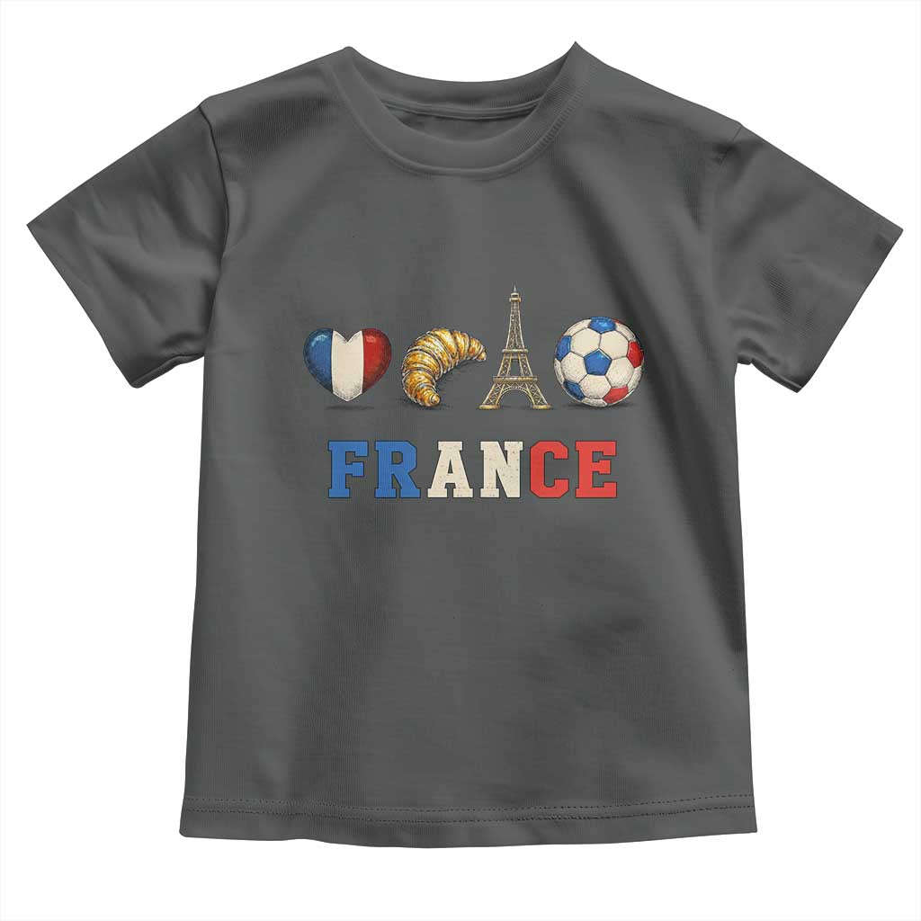 French Football Fan Toddler T Shirt France Soccer Game Day Gift