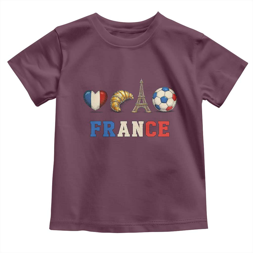 French Football Fan Toddler T Shirt France Soccer Game Day Gift