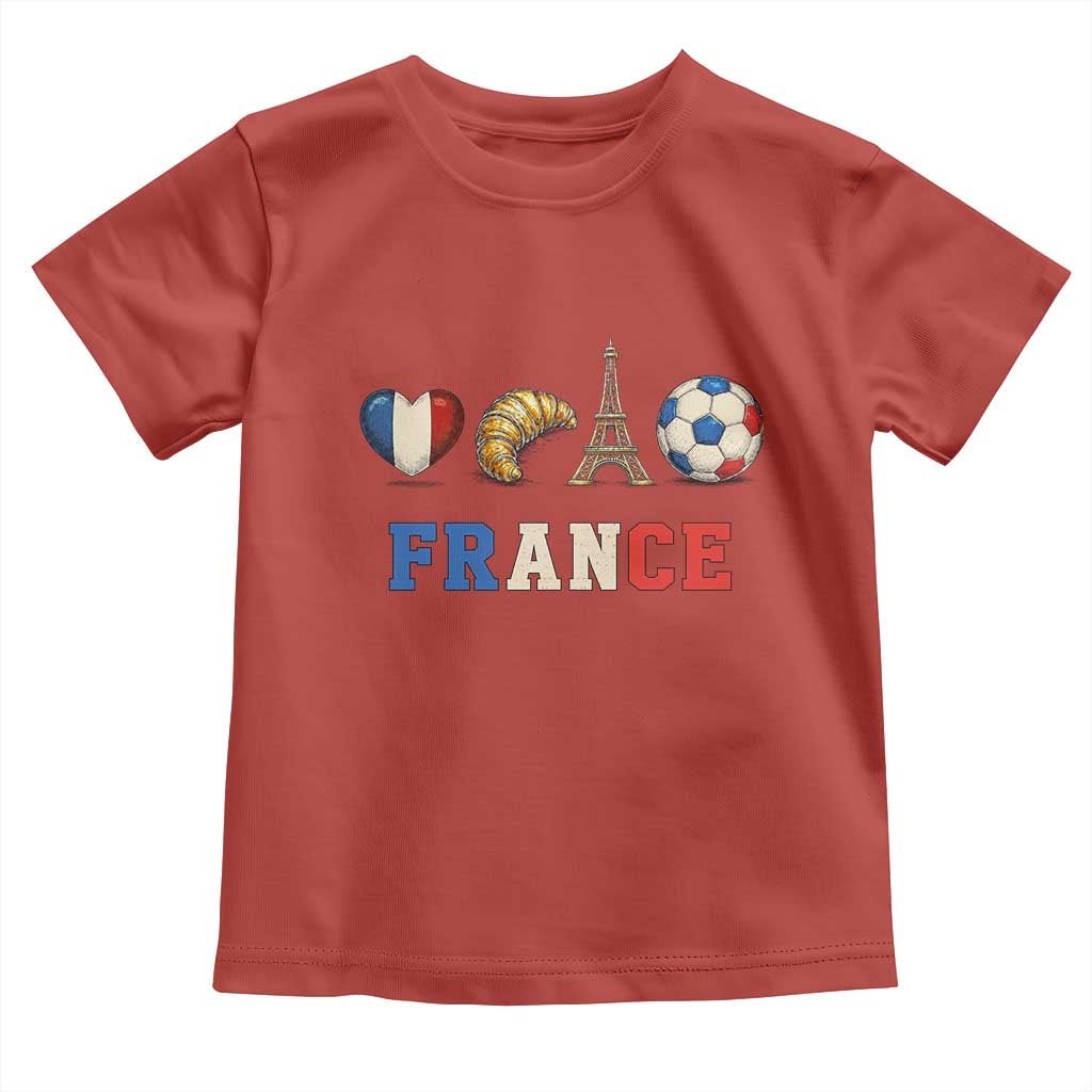 French Football Fan Toddler T Shirt France Soccer Game Day Gift