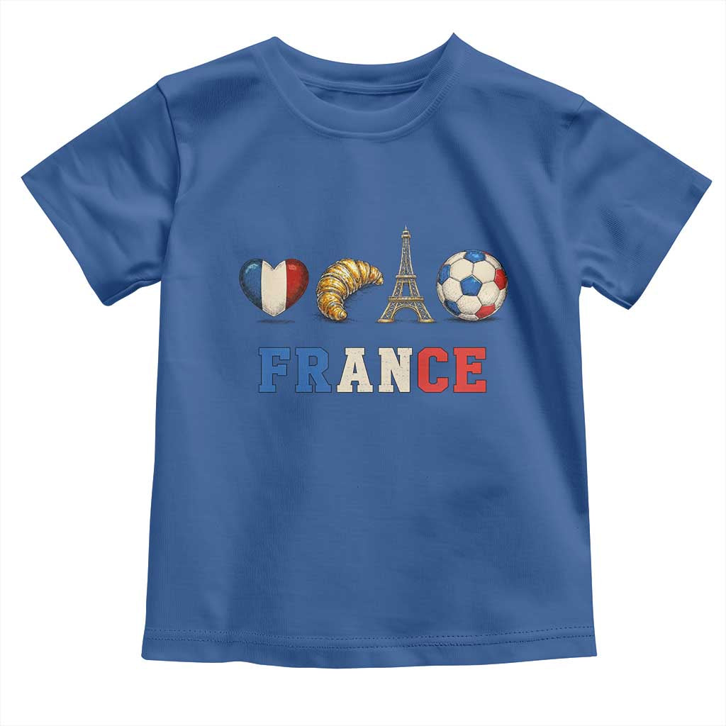 French Football Fan Toddler T Shirt France Soccer Game Day Gift