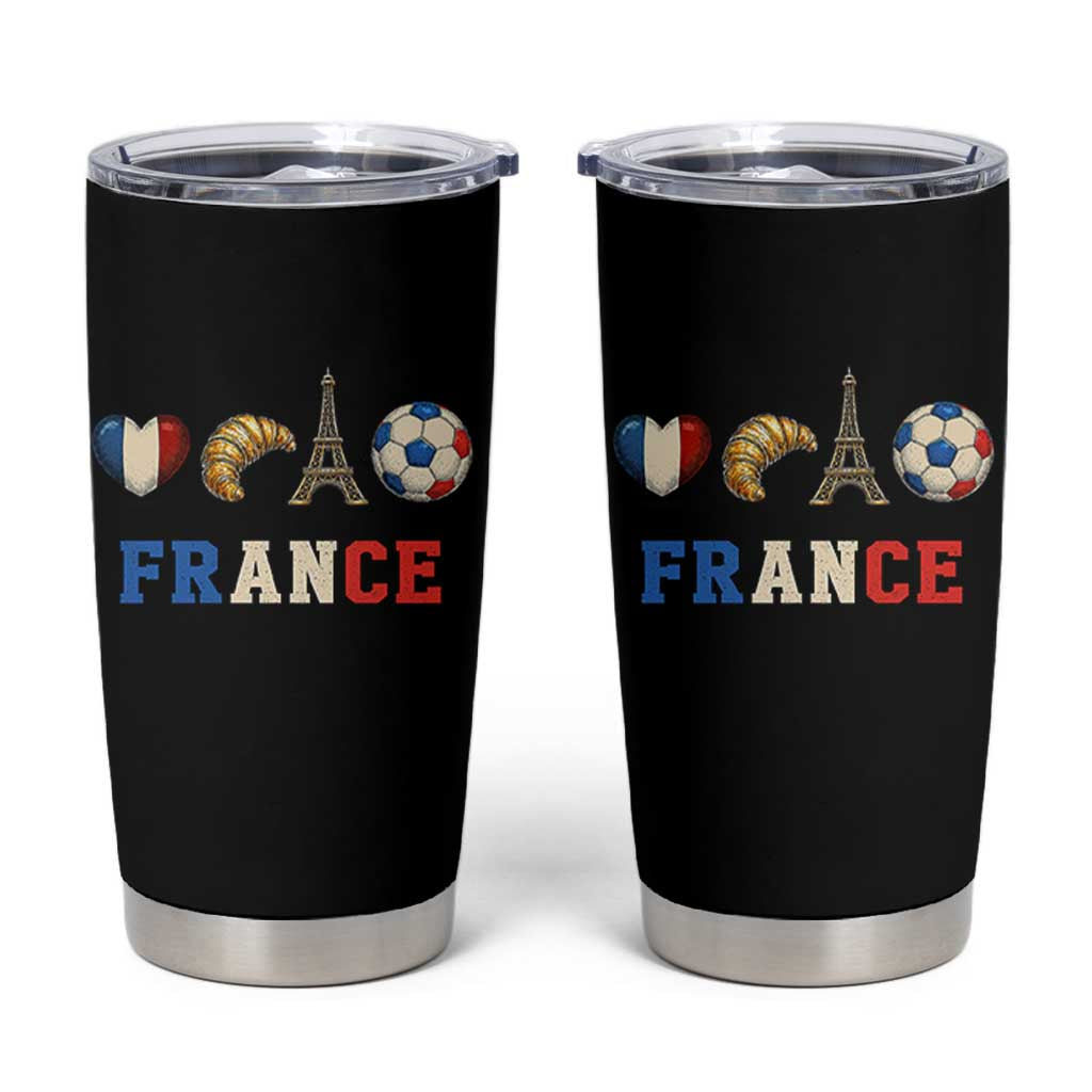 French Football Fan Tumbler Cup France Soccer Game Day Gift