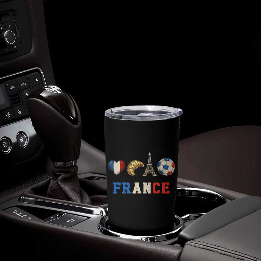 French Football Fan Tumbler Cup France Soccer Game Day Gift