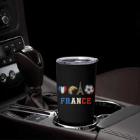 French Football Fan Tumbler Cup France Soccer Game Day Gift