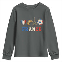 French Football Fan Youth Sweatshirt France Soccer Game Day Gift