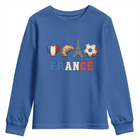 French Football Fan Youth Sweatshirt France Soccer Game Day Gift