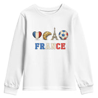 French Football Fan Youth Sweatshirt France Soccer Game Day Gift