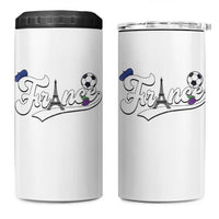 France Soccer Supporter 4 in 1 Can Cooler Tumbler Game Day French Football Gift