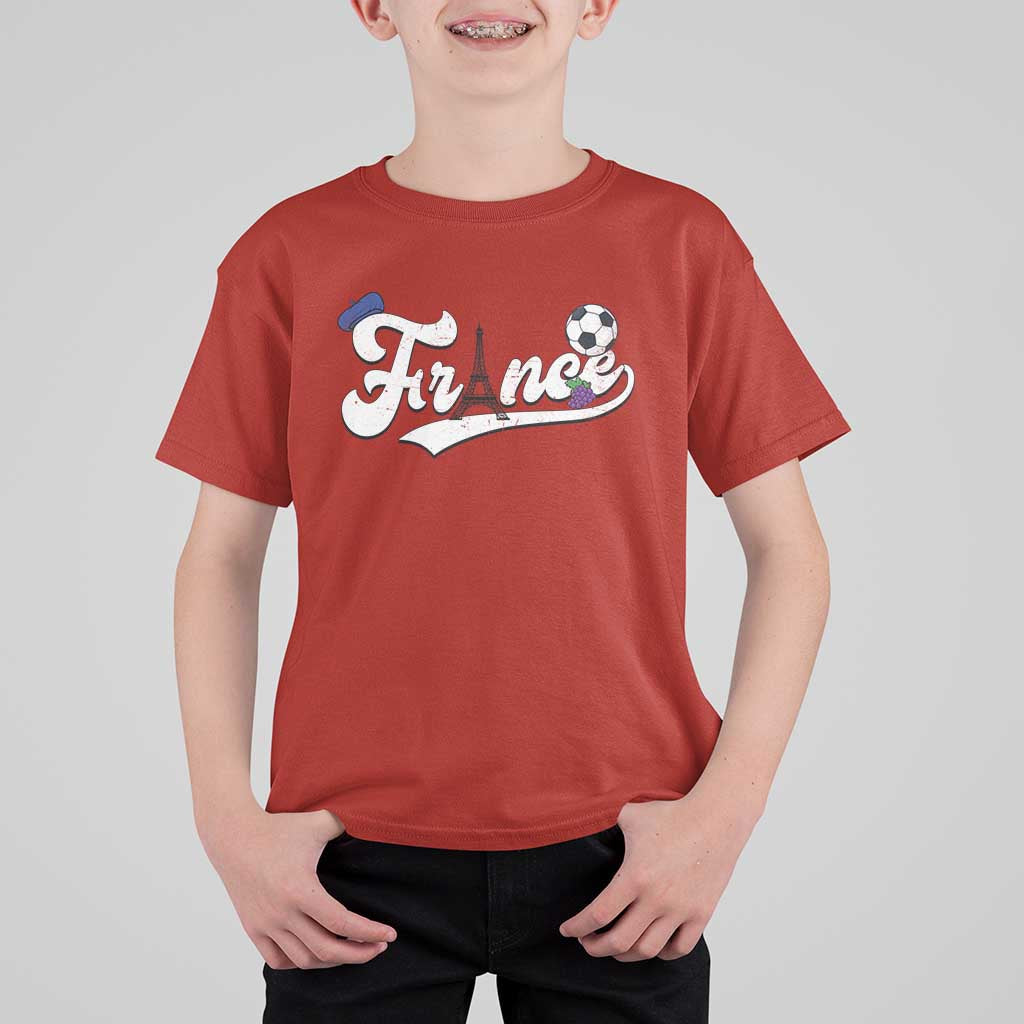 France Soccer Supporter T Shirt For Kid Game Day French Football Gift