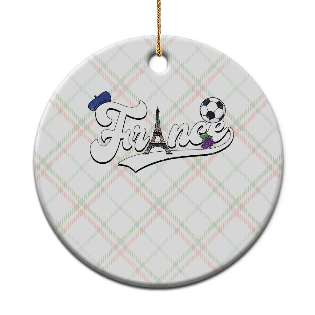 France Soccer Supporter Ceramic Ornament Game Day French Football Gift