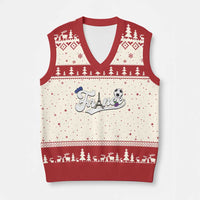 France Soccer Supporter V-Neck Knit Sweater Vest Game Day French Football Gift