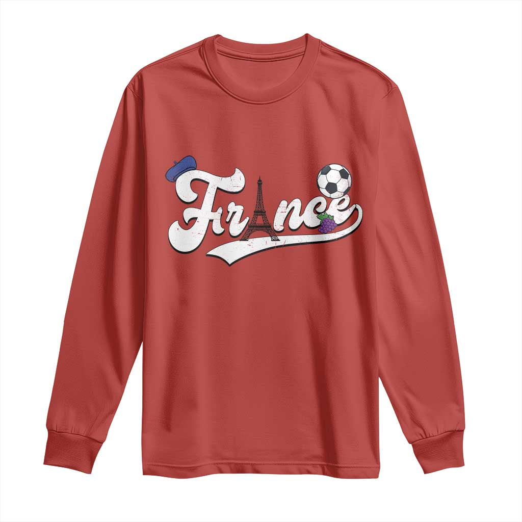 France Soccer Supporter Long Sleeve Shirt Game Day French Football Gift