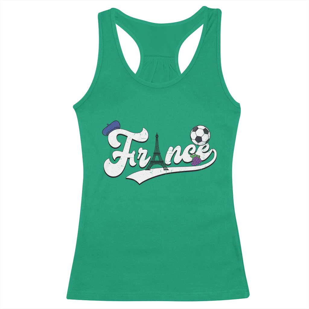 France Soccer Supporter Racerback Tank Top Game Day French Football Gift