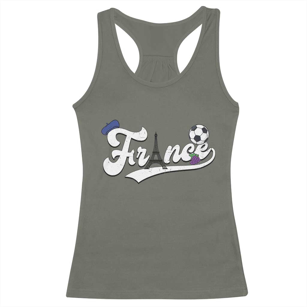 France Soccer Supporter Racerback Tank Top Game Day French Football Gift