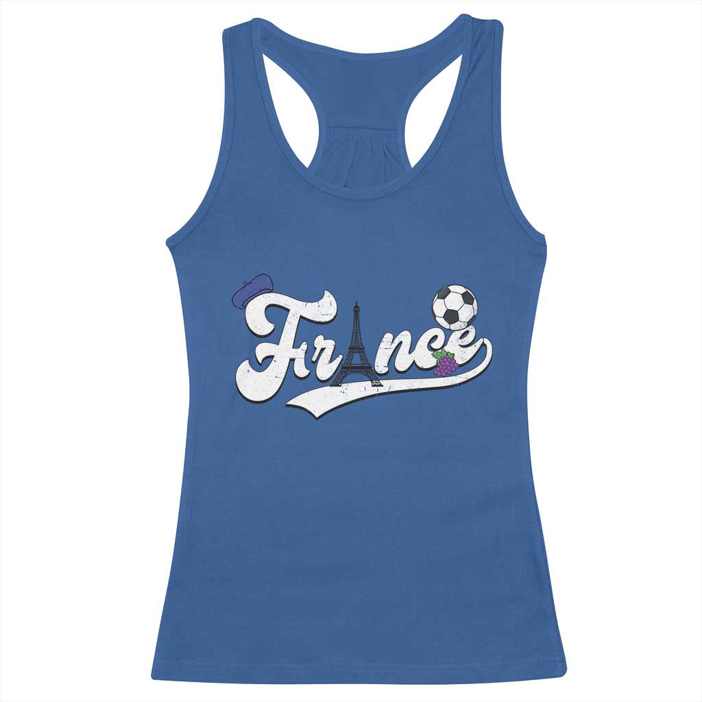France Soccer Supporter Racerback Tank Top Game Day French Football Gift