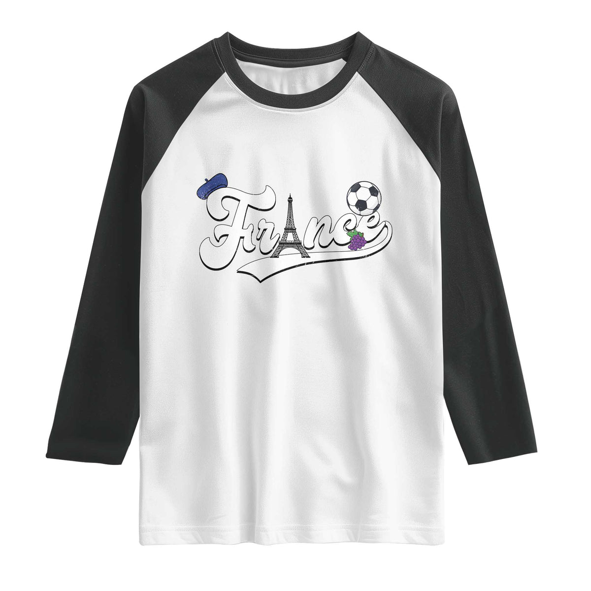 France Soccer Supporter Raglan Shirt Game Day French Football Gift