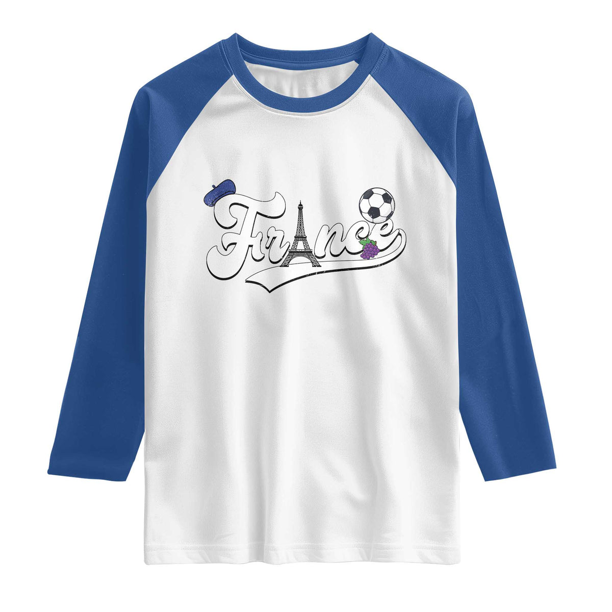 France Soccer Supporter Raglan Shirt Game Day French Football Gift