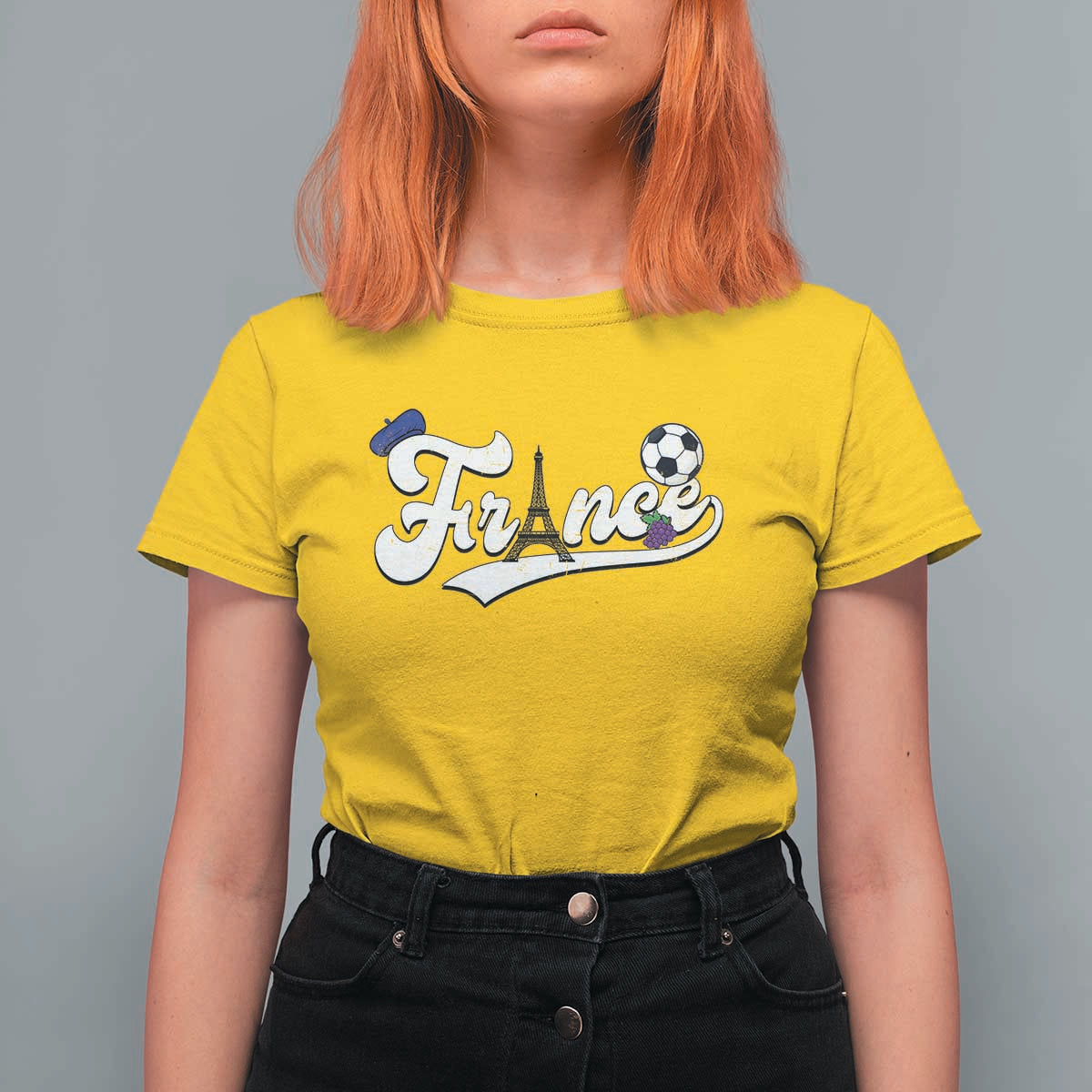 France Soccer Supporter T Shirt For Women Game Day French Football Gift