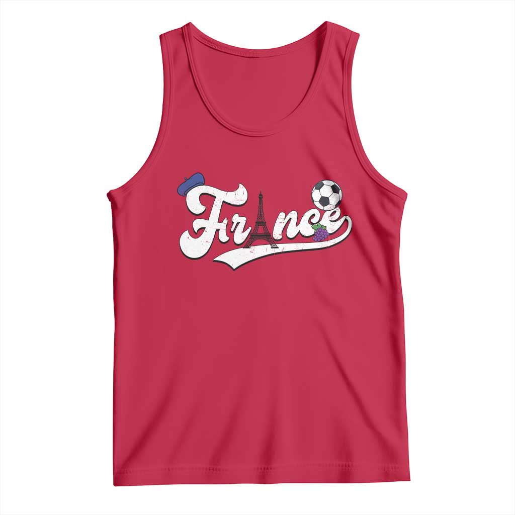 France Soccer Supporter Tank Top Game Day French Football Gift