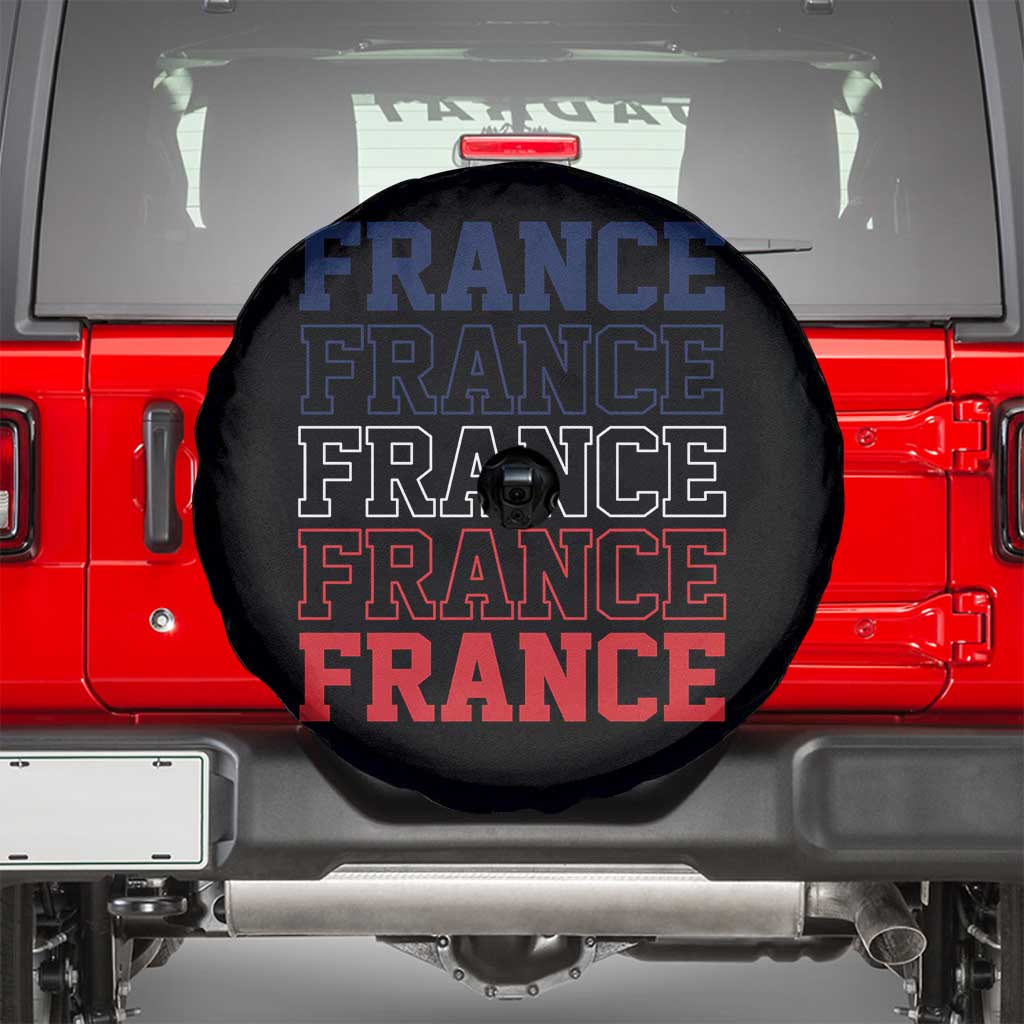 France Pride French Flag Patriotic Supporter Spare Tire Cover