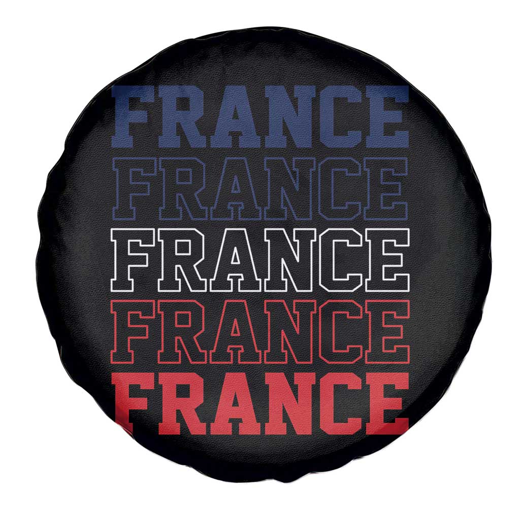 France Pride French Flag Patriotic Supporter Spare Tire Cover