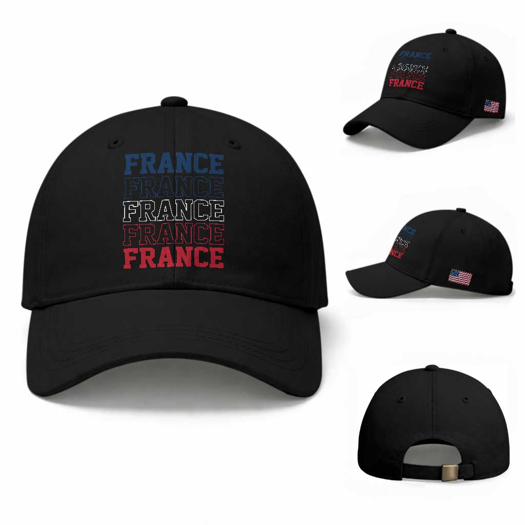 France Pride French Flag Patriotic Supporter Baseball Cap