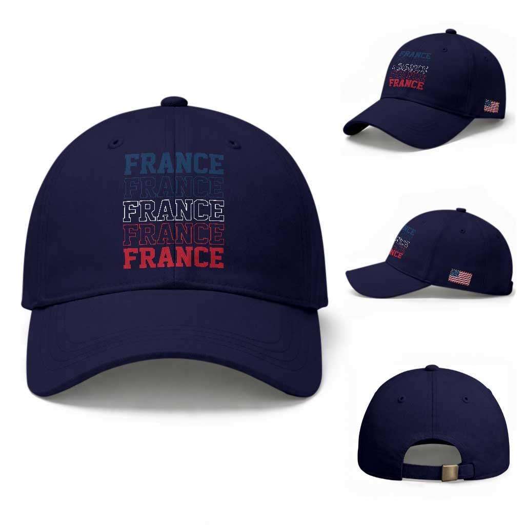 France Pride French Flag Patriotic Supporter Baseball Cap