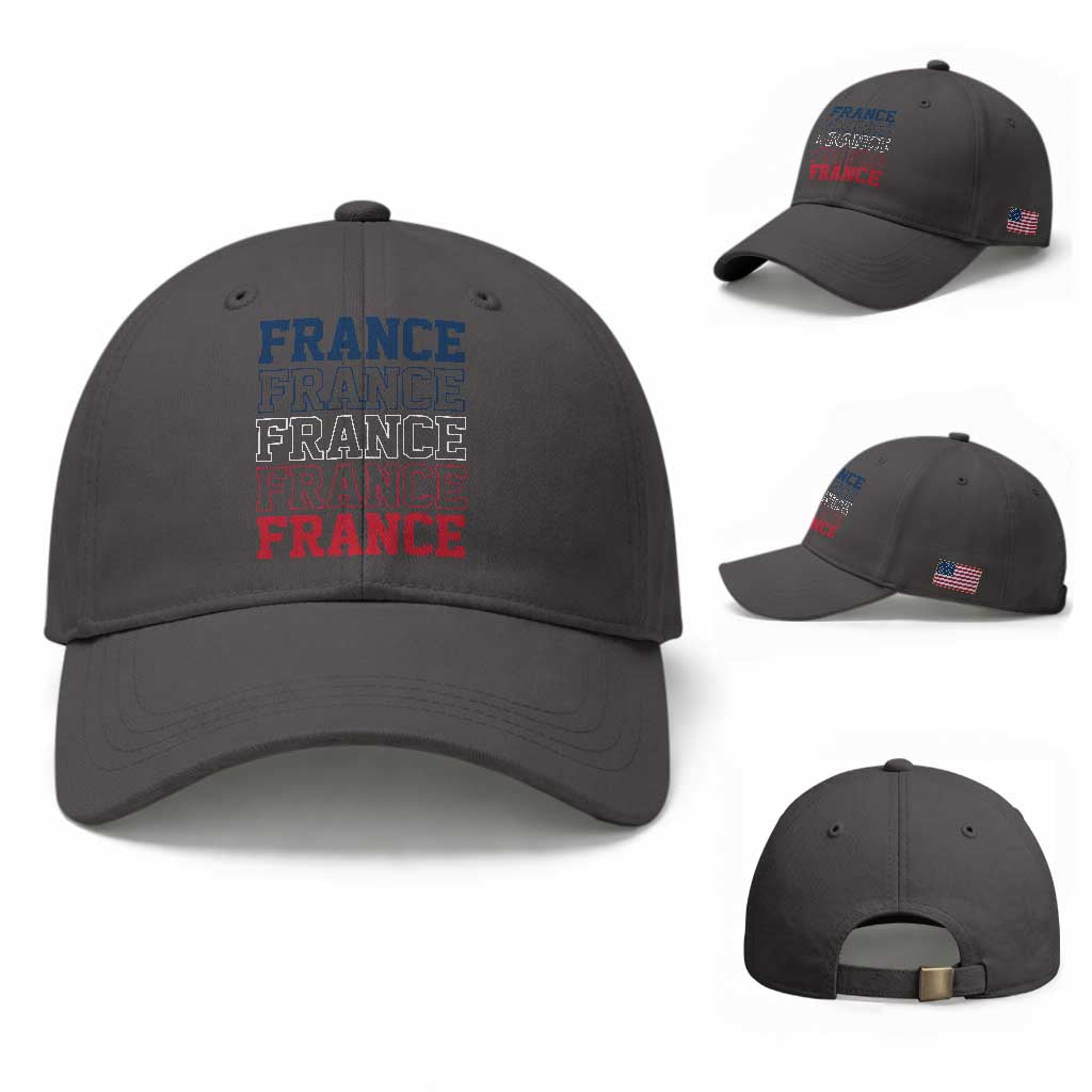 France Pride French Flag Patriotic Supporter Baseball Cap