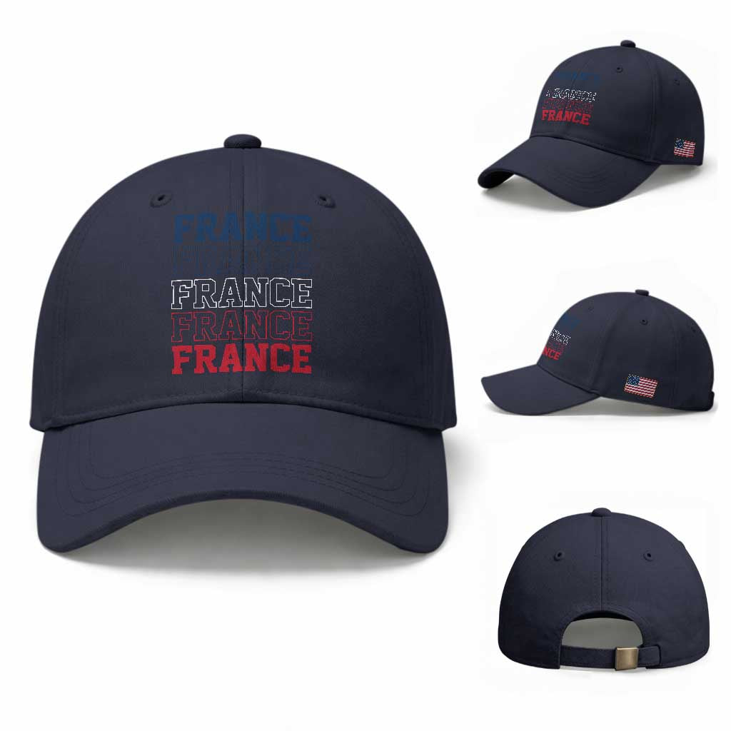 France Pride French Flag Patriotic Supporter Baseball Cap