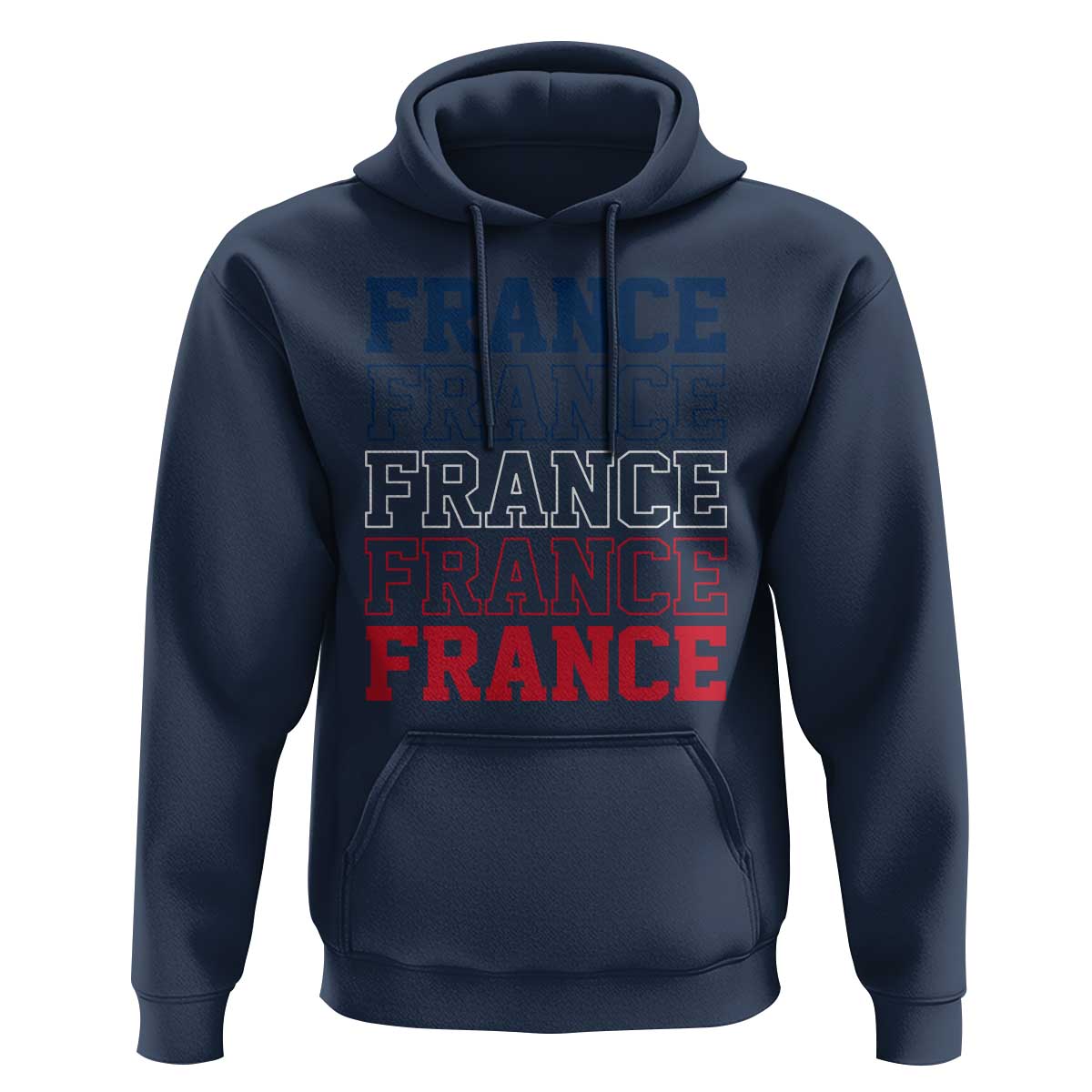 France Pride French Flag Patriotic Supporter Hoodie