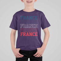 France Pride French Flag Patriotic Supporter T Shirt For Kid