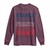 France Pride French Flag Patriotic Supporter Long Sleeve Shirt