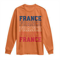 France Pride French Flag Patriotic Supporter Long Sleeve Shirt