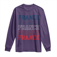 France Pride French Flag Patriotic Supporter Long Sleeve Shirt