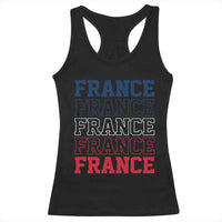 France Pride French Flag Patriotic Supporter Racerback Tank Top