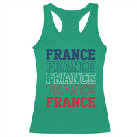 France Pride French Flag Patriotic Supporter Racerback Tank Top