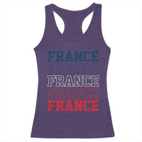 France Pride French Flag Patriotic Supporter Racerback Tank Top