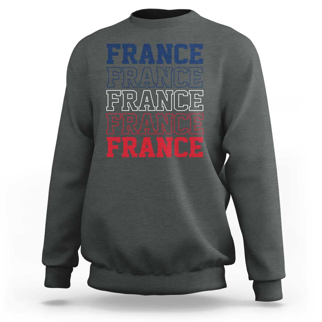 France Pride French Flag Patriotic Supporter Sweatshirt