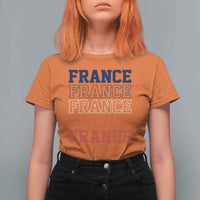France Pride French Flag Patriotic Supporter T Shirt For Women