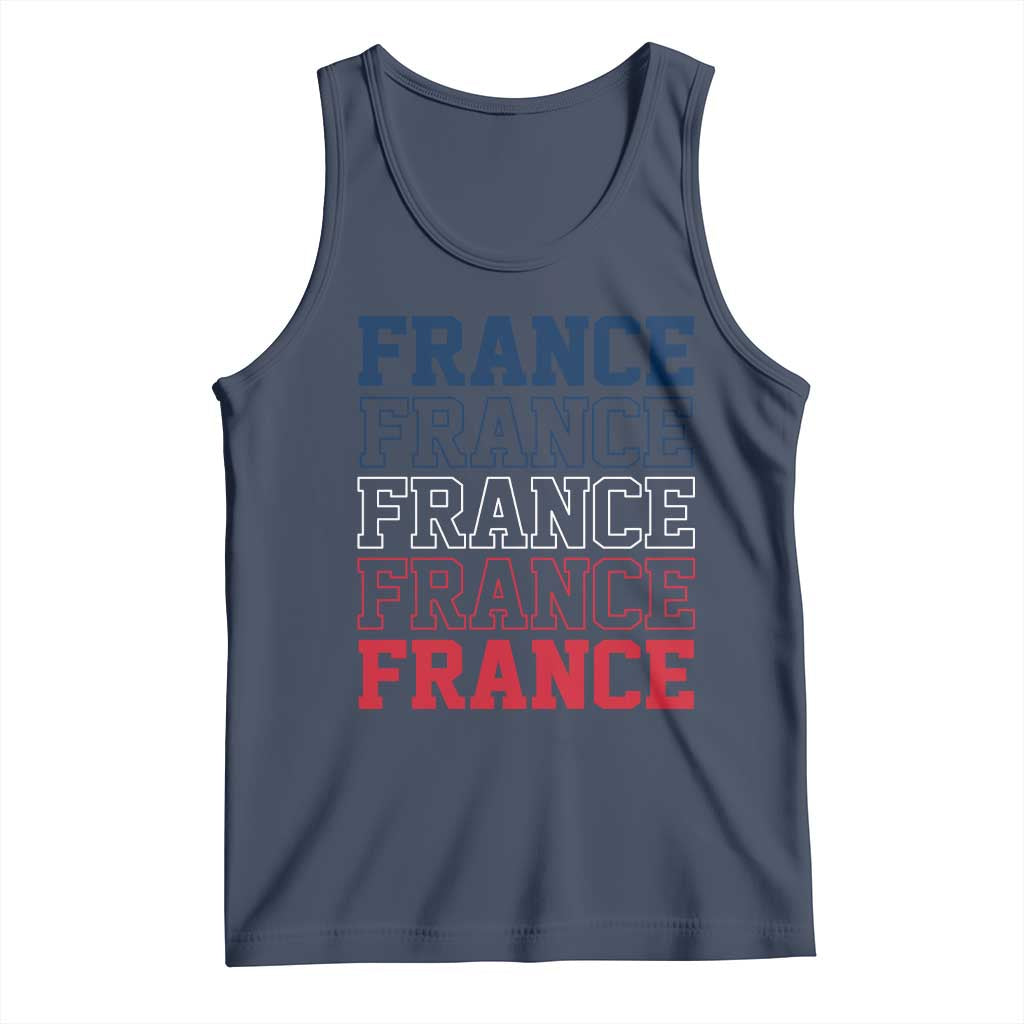 France Pride French Flag Patriotic Supporter Tank Top