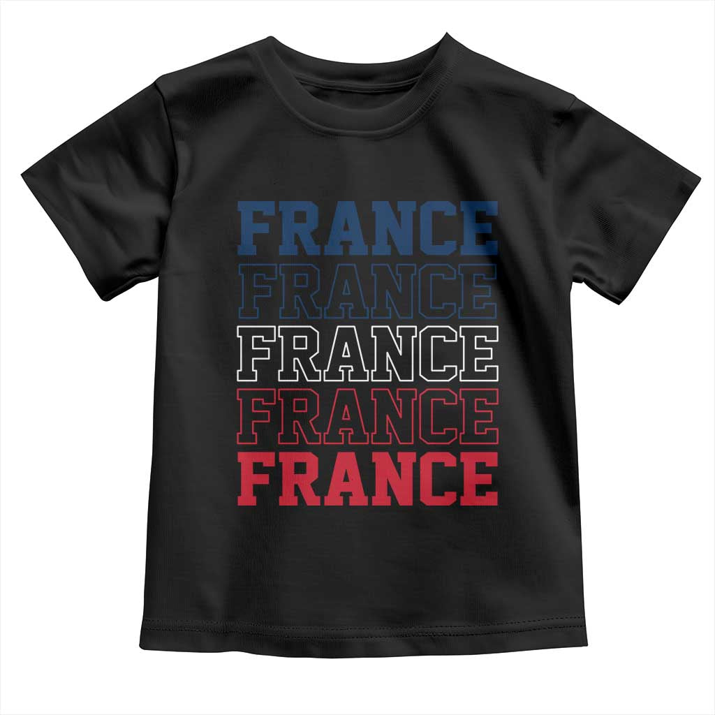 France Pride French Flag Patriotic Supporter Toddler T Shirt