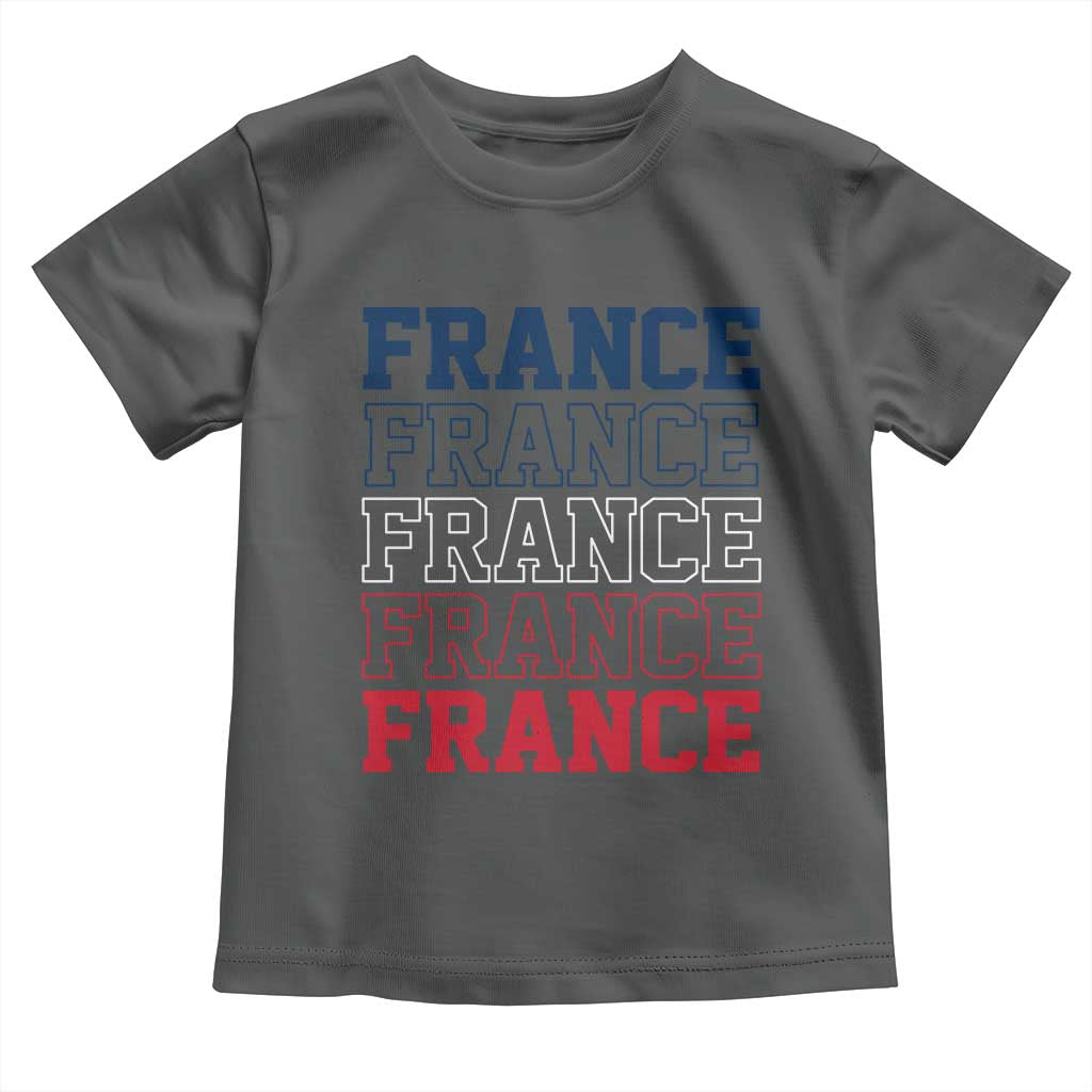 France Pride French Flag Patriotic Supporter Toddler T Shirt