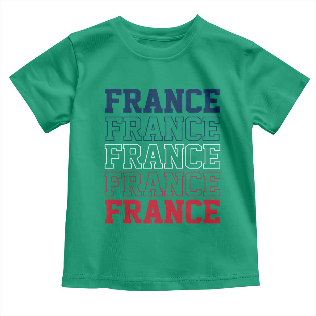 France Pride French Flag Patriotic Supporter Toddler T Shirt