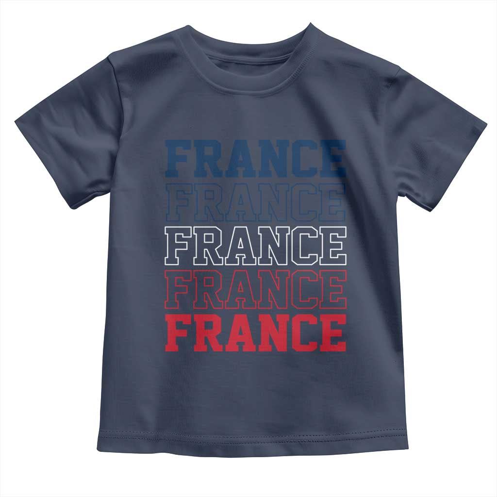 France Pride French Flag Patriotic Supporter Toddler T Shirt