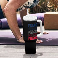 France Pride French Flag Patriotic Supporter Tumbler With Handle