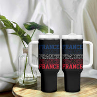 France Pride French Flag Patriotic Supporter Tumbler With Handle