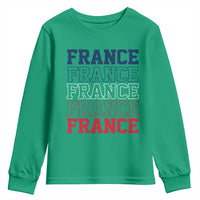 France Pride French Flag Patriotic Supporter Youth Sweatshirt