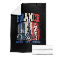 France Soccer Fan Passion Throw Blanket Fierté Football French Supporter Gift