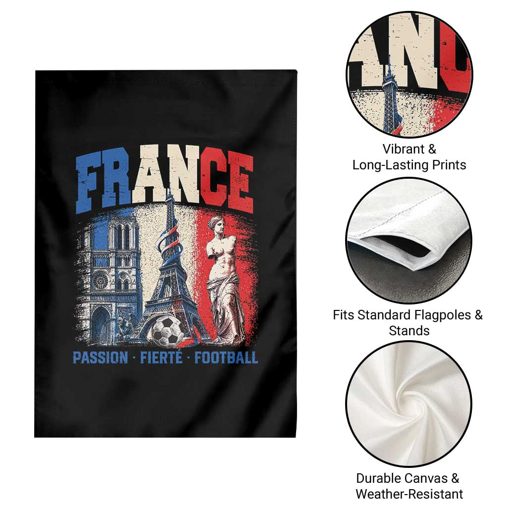 France Soccer Fan Passion Garden Flag Fierté Football French Supporter Gift
