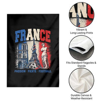 France Soccer Fan Passion Garden Flag Fierté Football French Supporter Gift