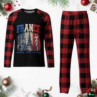 France Soccer Fan Passion Plaid Pajama Set Fierté Football French Supporter Gift